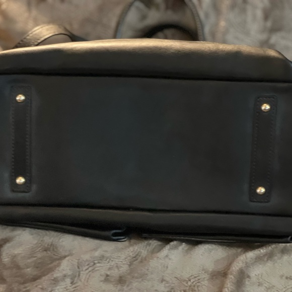 Dooney & Bourke Black Leather Briefcase with Structured Design - Picture 4 of 5